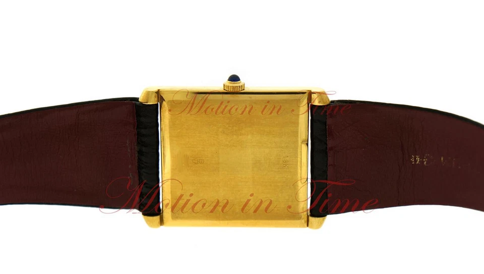 Corum Buckingham Vintage 29 mm x 38 mm esfera romana plateada en YG y correa negra Foto 4 de 4