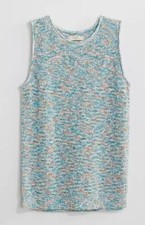 NEW NWT Multicolored Sz Medium Petite Casual or Dress Sleeveless Sweater LOFT