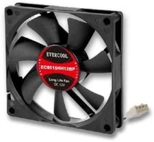 Evercool 80mm x 15mm EC8015HH12BP Computer Case Ball Bearing Fan 4-Pin PWM