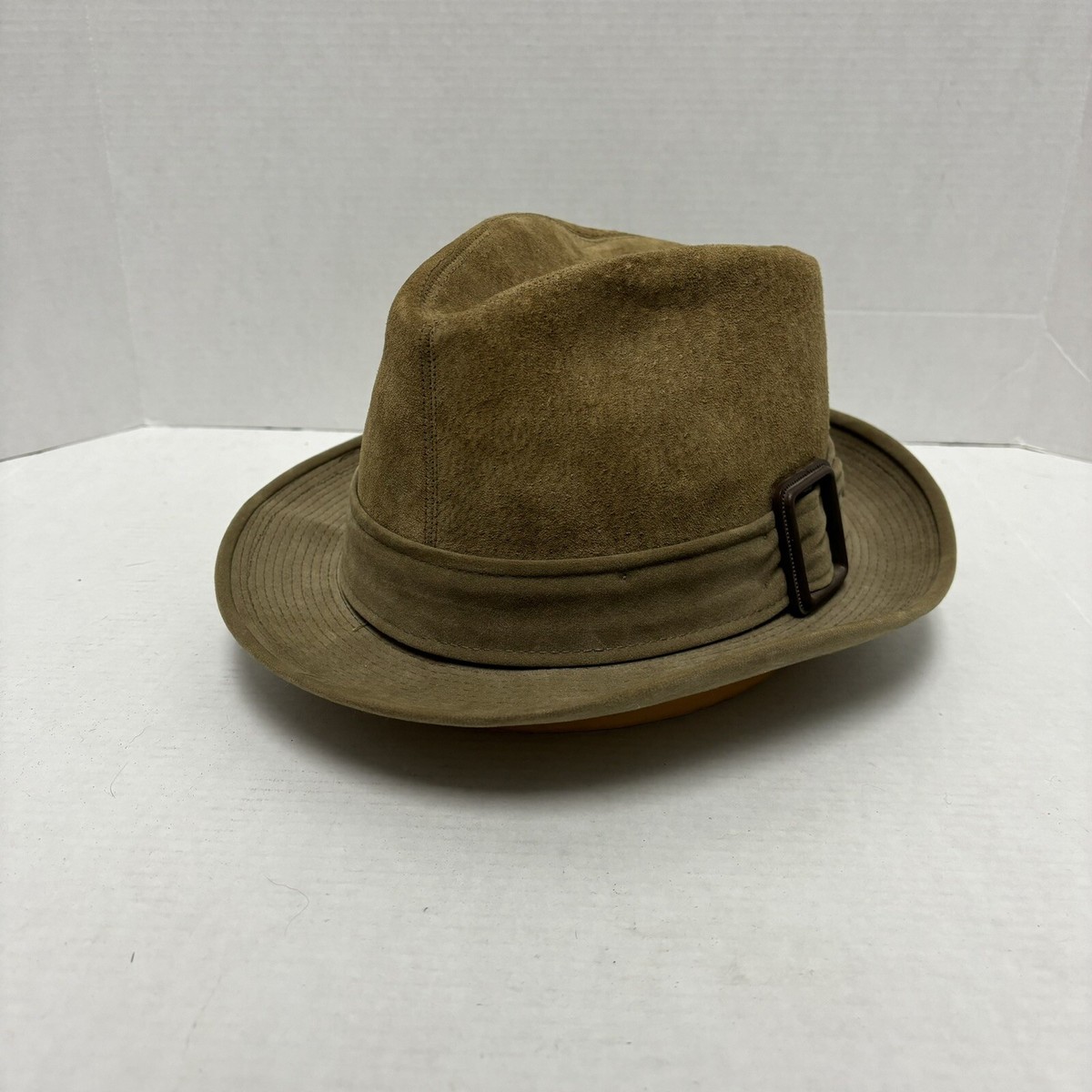 Vintage Dobbs Fifth Avenue Tan 1960s Fedora Hat New York 7 1/8