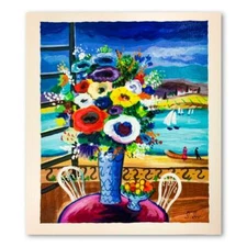 Shlomo Alter, "Balcony Views" numbered limited edition serigraph