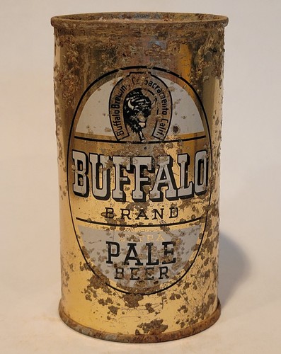 1940's Buffalo Brand Pale Flat Top Beer Can Sacramento, CA.