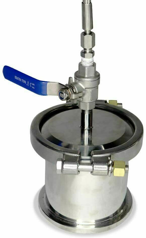 Bho Extractor Stainless Steel Vacuum Chamber - 90 Gram Closed Loop ...