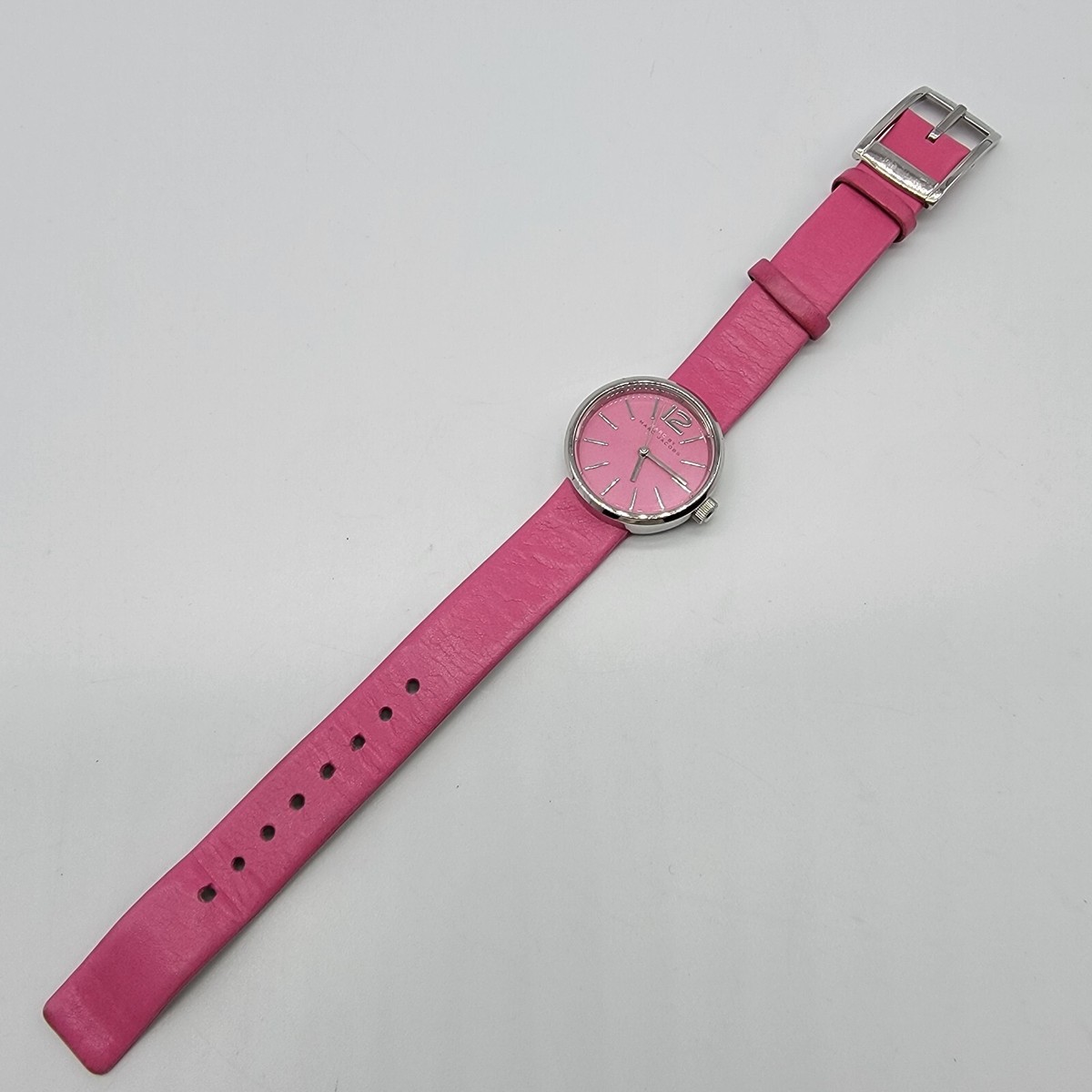 Marc By Marc Jacobs Women Watch 26mm Pink Leather Band, Runs 