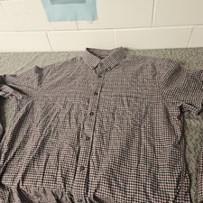 Untuckit Shirt Mens Extra Large Blue  Red Long Sleeve Outdoors Checkerboard