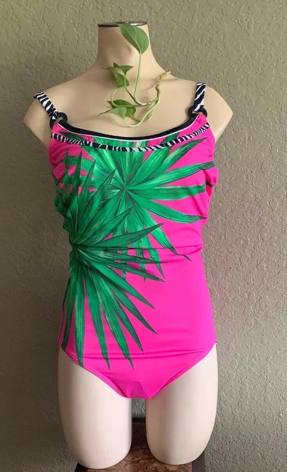 Opera Badeanzug rosa bedruckt 14.  B-CUP UK 38 - Bild 3 von 4