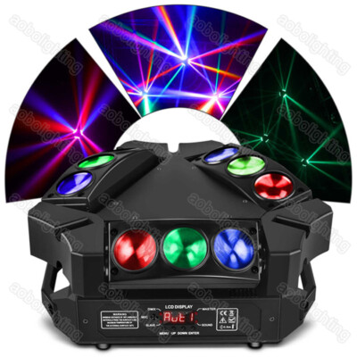LED Stage Lights 9 Eyes RGBW Mini spider beam Moving Head Light Stage DJ Club