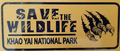 Stickers : Khao Yai National Park, Thailand-Save The Wildlife/The World Heritage