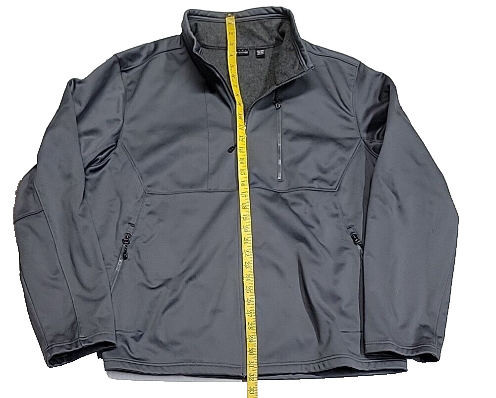 Swiss Tech Fleece Lined Softshell Activewear Gray… - image 3