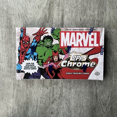 Topps Marvel Chrome 2024 Hobby Box   Brandneu & Versiegelt - Schneller Kostenloser Versand  .