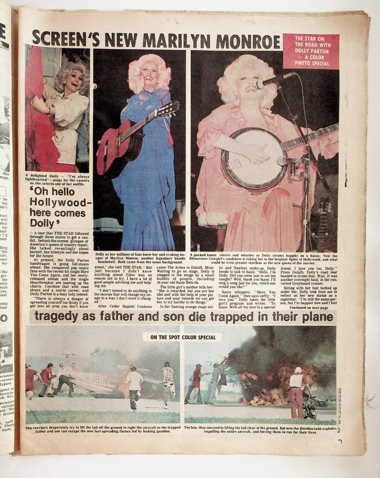 Star Magazine August 22 1978 Dolly Parton Elvis UFOs Battlestar Galactica - Imagem 2 de 4