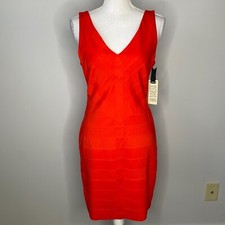BB Dakota Hudson Orange Dress Women Size Medium Sleeveless