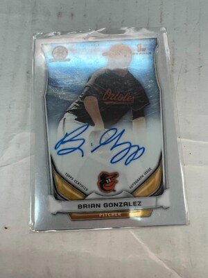 Brian Gonzalez 2014 Chrome 1st Bowman Auto Base Card #BCA-BGO