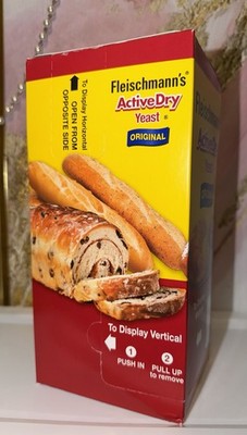 New Original Fleischmann's Active Dry Yeast 60 Packets In Box Exp: 11/26