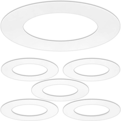 Gloss White Inch Recessed Lighting Trim Rings Down Light Goof Trim Rings