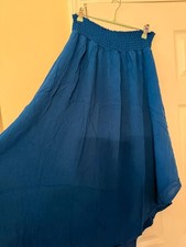 NEW Zenana Blue Maxi Skirt Size L
