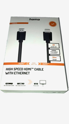 Hama HDMI Kabel 4K 3m UHD Full-HD HDR Ethernet 2160p High-Speed ARC HEC HDTV