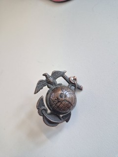 US Marines Cap Badge WW1. France 1917 1918. Rare