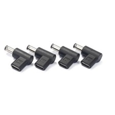 Type C Female to USB C Socket to 5.5x2.1mm 5.5x2.5mm Male Power Adapters for