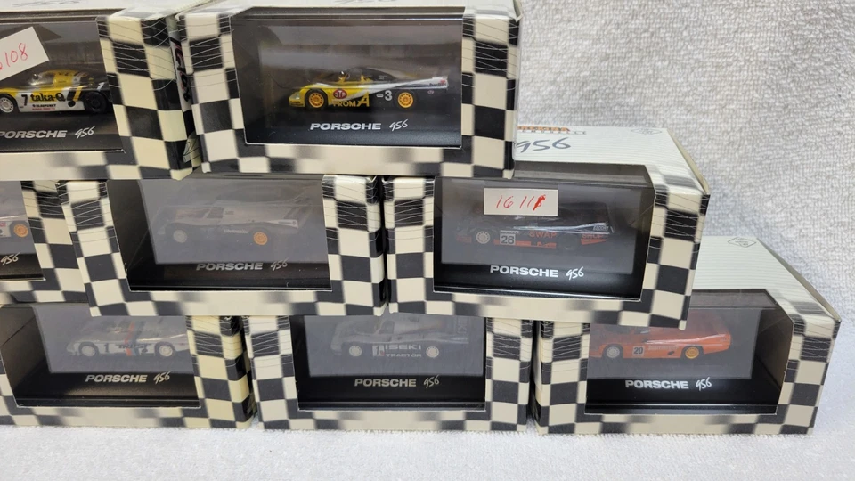 Raro 9 "Brekina" 1/87 Porsche 956 cola larga LeMans coches deportivos (de Alemania) Foto 3 de 3
