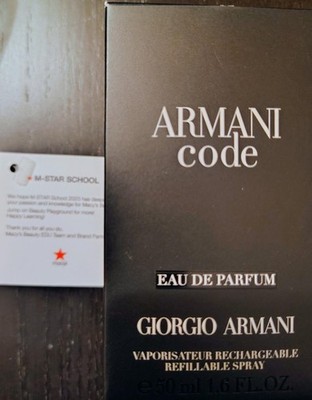 GIORGIO ARMANI Code EAU DE PARFUM Men s 1.6oz/50ml Spray NEW & SEALED *FREE S/H*