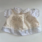 Vtg Coleco Cabbage Patch Kids Dress Doll Preemie Pink Lace Rosebud Bow OOA 1985