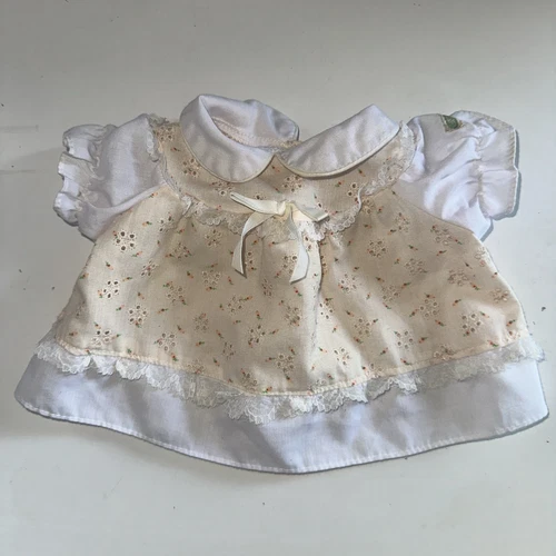 Vtg Coleco Cabbage Patch Kids Dress Doll Preemie Pink Lace Rosebud Bow OOA 1985