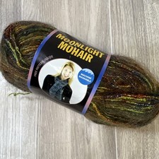 Vintage Lion Brand Moonlight Mohair Yarn Rain Forest 201 Discontinued ITALY