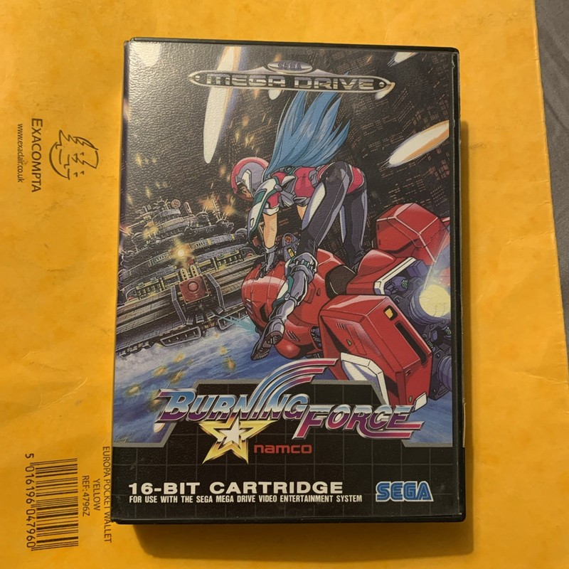 Mega Drive Burning Force - Boxed Very Rare retro game Sega Megadrive