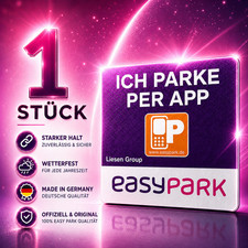 1 St&uuml;ck EasyPark-Vorder-Glasaufkleber! Made in Germany!