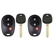 2 Replacement for Toyota Sequoia 2011 2012 2013 2014 Remote Fob + Key G Chip