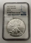 2017 $1 AMERICAN SILVER EAGLE - NGC MS70 - EARLY RELEASES