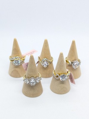 Eleganter 14k GE Ring, goldfarbener Statement Ring - Karogröße