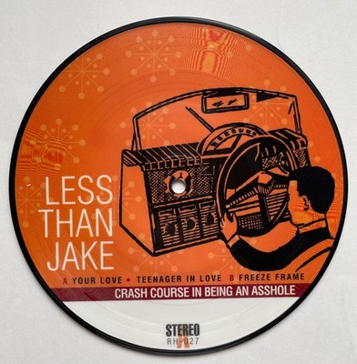 LESS THAN JAKE Picture Disc Crash Course in Being an Asshole RH-027 EX Condition