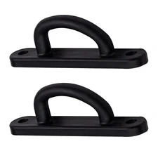 2 PCS Rotary Latch D Shape Striker Plates with Century Leer Truck Cap Parts 1...