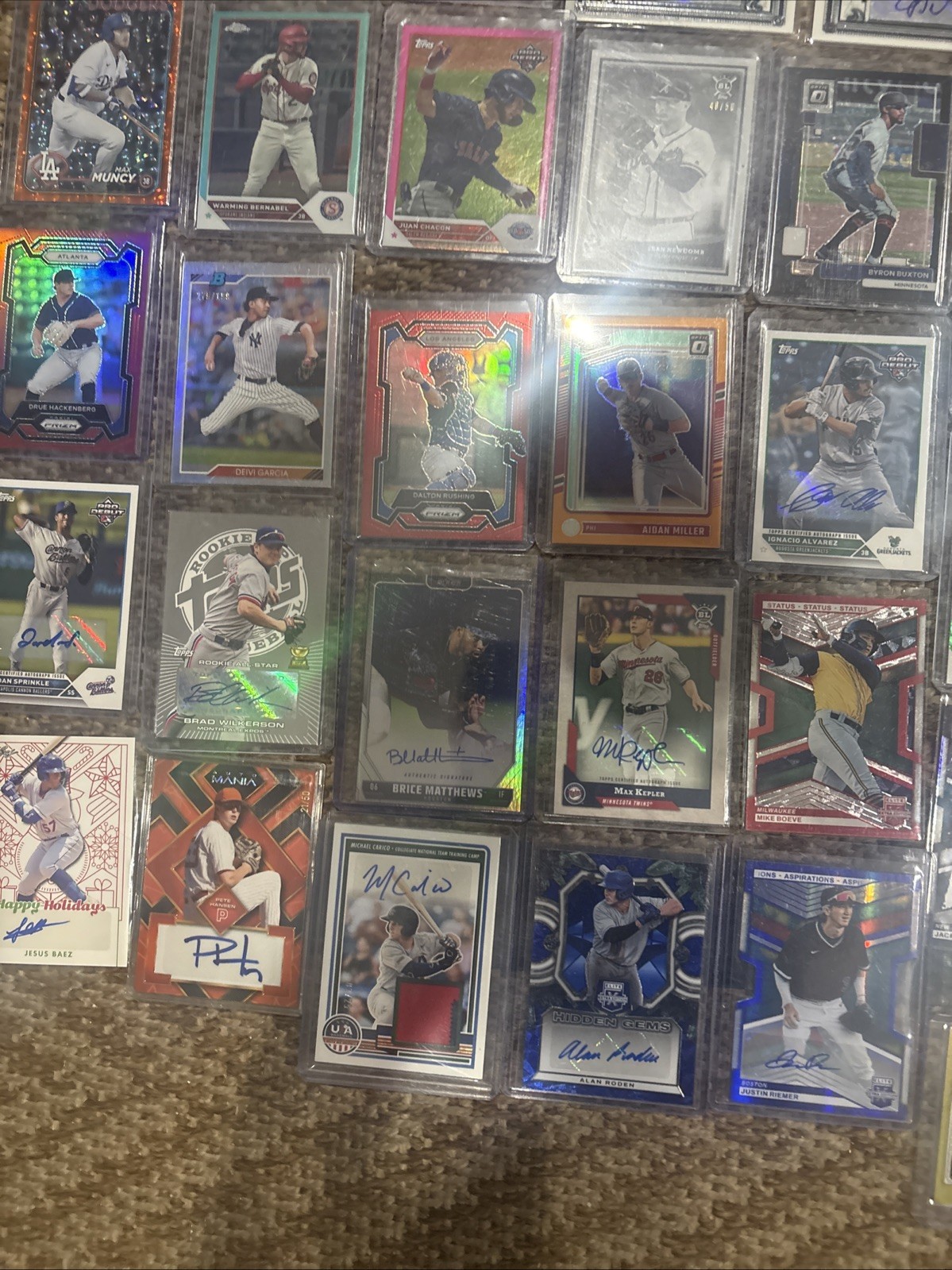 Lot Of 143 Baseball Card ONLY Numbered Patches And AUTOS 2008-2010 And 2017-2026 view 2
