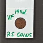 1911 D   VERY FINE   LINCOLN CENT   VERY FINE  1911D /  RS COINS #49V  FREE SHIP