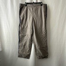 Nike Vintage Y2K Windbreaker Pants Mens Glanz Shiny Grey, Blue Sz- L 2855