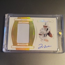 Jaylen Waddle 2024 Panini Flawless Patch Autograph /25 Dolphins Football