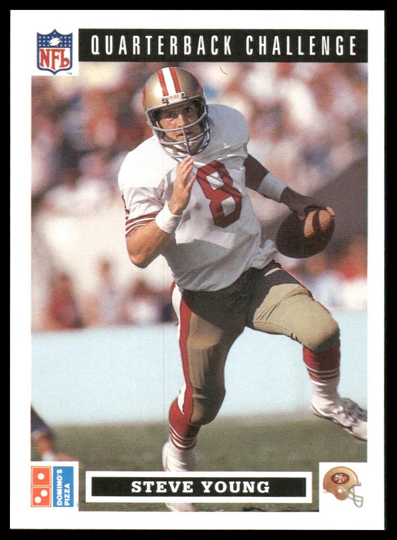 Steve Young 1991 Upper Deck Domino's The Quarterbacks #26 San Francisco 49ers