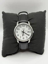 Timex Easy Reader Watch Men T2H281 Indiglo 35mm Silver Tone Date New Battery