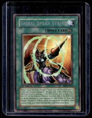 1996 Yu-Gi-Oh! 1st edition Spiral Spear Strike #FET-EN043 Uncirculated NMT.