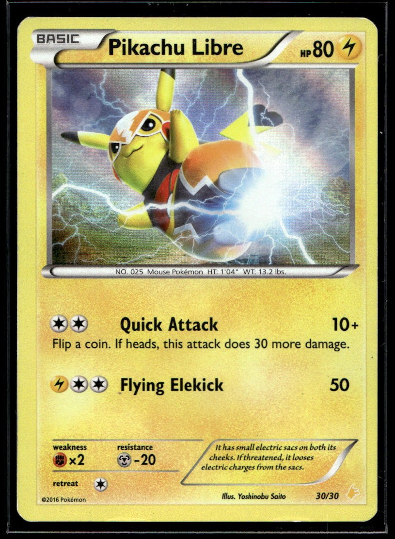 Pikachu Libre (30 - Holo) Common XY Trainer Kit: Pikachu Libre