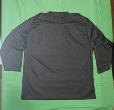 Mens Easton Hockey Jersey Large Black Long Sleeve High Performance Athletic Top