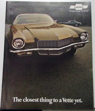 1971 Chevrolet Camaro Sport Coupe RS SS Z28 Color Sales Brochure Original