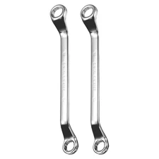 2pcs 75 Degree Offset Box End Wrench 13mm x 15mm Metric 12 Point Double End