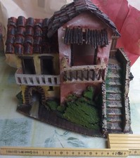 Weihnachtskrippe Neapolitanisches Presepe: Haus (casa rustica con scale e stalla