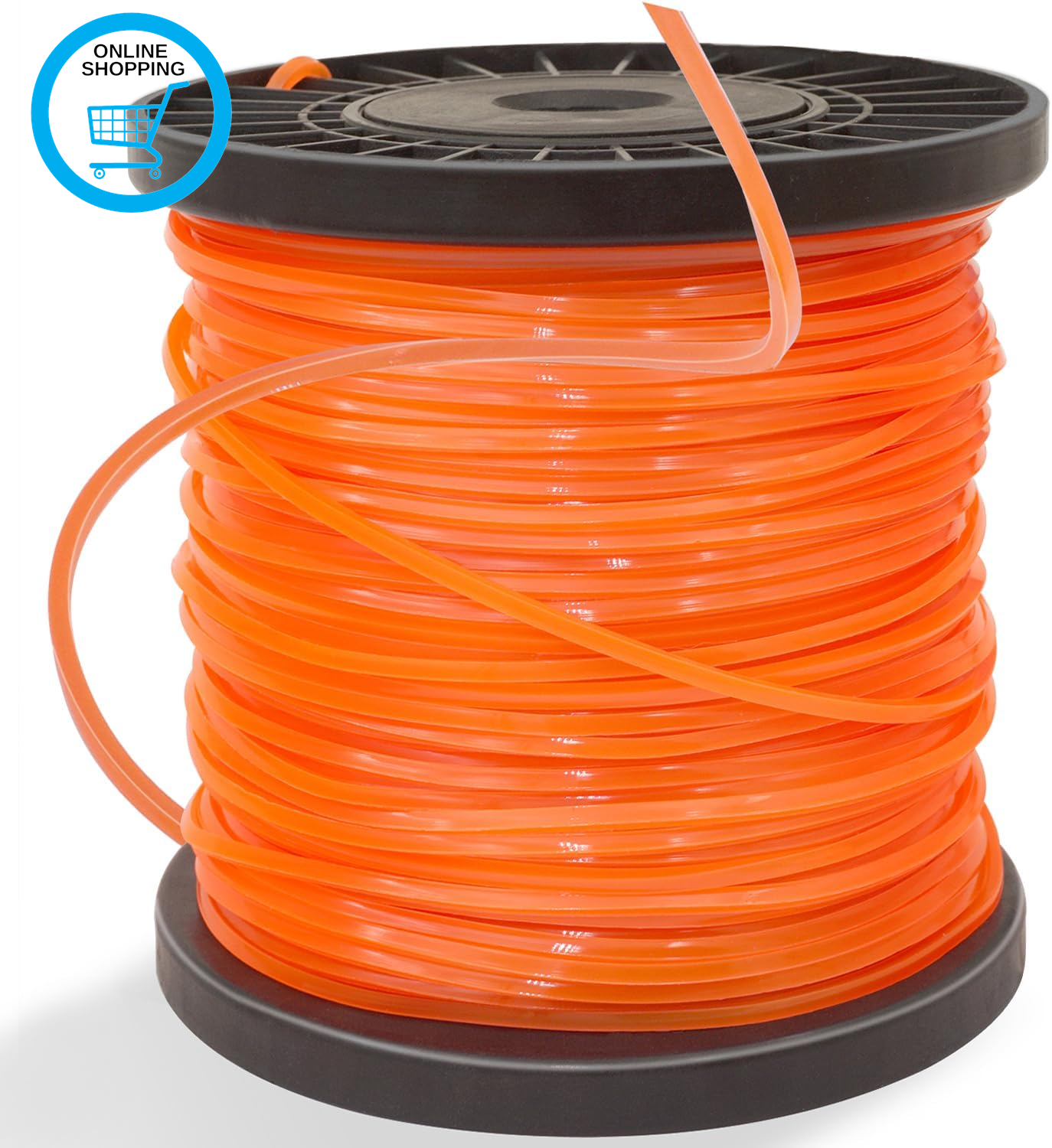 Square Heavy Duty Trimmer Line 2.4Mm X 100M Strimmer Nylon String Wire Cord Rope