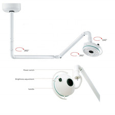 36W LED Ceiling Mounted Surgical Light Dental Medical Shadowless Light 800mm USA