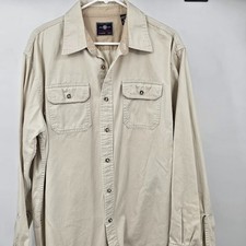 Wrangler Men s Khaki Shirt Button Up Authentic XL 100 Cotton Premium Quality